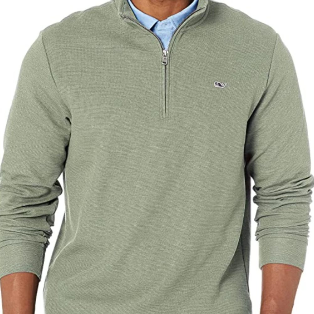 Vineyard Vines Men's Saltwater 1/4 zip sweater, NWT, Size Medium